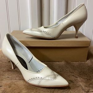 50s Buster Brown Heels Shoes 7 Vintage Mod